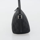 GUCCI GG Canvas Accessory Pouch Black Silver 07198 Auth 192624A-4