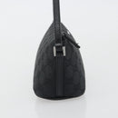GUCCI GG Canvas Accessory Pouch Black Silver 07198 Auth 192624A-5