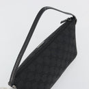GUCCI GG Canvas Accessory Pouch Black Silver 07198 Auth 192624A-6