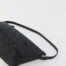 GUCCI GG Canvas Accessory Pouch Black Silver 07198 Auth 192624A-8