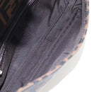 FENDI Zucca Canvas Mamma Baguette Shoulder Bag Brown Black Auth 192625SAM-10