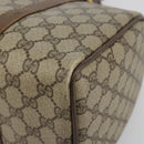 GUCCI GG Supreme Web Sherry Line Hand Bag PVC Beige Gold 98 02 007 Auth 192627-8