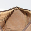 GUCCI GG Supreme Web Sherry Line Hand Bag PVC Beige Gold 98 02 007 Auth 192627-21