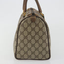 GUCCI GG Supreme Web Sherry Line Hand Bag PVC Beige Gold 98 02 007 Auth 192627-3