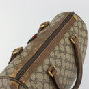 GUCCI GG Supreme Web Sherry Line Hand Bag PVC Beige Gold 98 02 007 Auth 192627-6