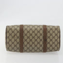 GUCCI GG Supreme Web Sherry Line Hand Bag PVC Beige Gold 98 02 007 Auth 192627-5
