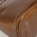 LOUIS VUITTON Monogram Vernis Houston Hand Bag Bronze M91122 LV Auth 192628-11