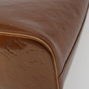 LOUIS VUITTON Monogram Vernis Houston Hand Bag Bronze M91122 LV Auth 192628-12