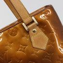 LOUIS VUITTON Monogram Vernis Houston Hand Bag Bronze M91122 LV Auth 192628-14