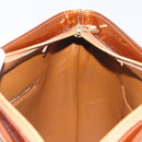 LOUIS VUITTON Monogram Vernis Houston Hand Bag Bronze M91122 LV Auth 192628-18