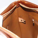 LOUIS VUITTON Monogram Vernis Houston Hand Bag Bronze M91122 LV Auth 192628-19
