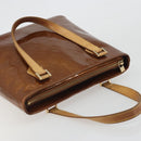 LOUIS VUITTON Monogram Vernis Houston Hand Bag Bronze M91122 LV Auth 192628-6