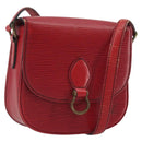 LOUIS VUITTON Epi Saint Cloud PM Shoulder Bag Red M52217 LV Auth 192629-1