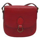 LOUIS VUITTON Epi Saint Cloud PM Shoulder Bag Red M52217 LV Auth 192629-13