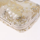 LOUIS VUITTON Minodiere Petit Tresor Bag Sequin White Silver LV Auth 192631SAM-16