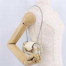 LOUIS VUITTON Minodiere Petit Tresor Bag Sequin White Silver LV Auth 192631SAM-22