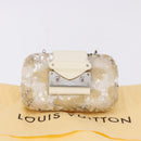LOUIS VUITTON Minodiere Petit Tresor Bag Sequin White Silver LV Auth 192631SAM-12