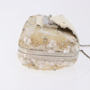 LOUIS VUITTON Minodiere Petit Tresor Bag Sequin White Silver LV Auth 192631SAM-3