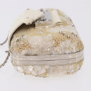LOUIS VUITTON Minodiere Petit Tresor Bag Sequin White Silver LV Auth 192631SAM-4