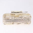 LOUIS VUITTON Minodiere Petit Tresor Bag Sequin White Silver LV Auth 192631SAM-5