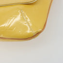 LOUIS VUITTON Monogram Vernis Thompson Street Bag Lime Yellow M91071 Auth 192632-15