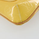 LOUIS VUITTON Monogram Vernis Thompson Street Bag Lime Yellow M91071 Auth 192632-18