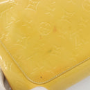 LOUIS VUITTON Monogram Vernis Thompson Street Bag Lime Yellow M91071 Auth 192632-8