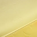 LOUIS VUITTON Monogram Vernis Thompson Street Bag Lime Yellow M91071 Auth 192632-20