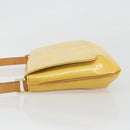 LOUIS VUITTON Monogram Vernis Thompson Street Bag Lime Yellow M91071 Auth 192632-4