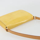 LOUIS VUITTON Monogram Vernis Thompson Street Bag Lime Yellow M91071 Auth 192632-6