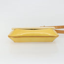 LOUIS VUITTON Monogram Vernis Thompson Street Bag Lime Yellow M91071 Auth 192632-5