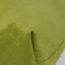 GUCCI GG Canvas Guccissima Tote Bag Nylon Green 295252 Auth 192643-14