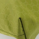 GUCCI GG Canvas Guccissima Tote Bag Nylon Green 295252 Auth 192643-15