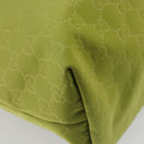 GUCCI GG Canvas Guccissima Tote Bag Nylon Green 295252 Auth 192643-17
