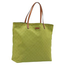 GUCCI GG Canvas Guccissima Tote Bag Nylon Green 295252 Auth 192643-1