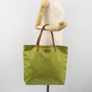 GUCCI GG Canvas Guccissima Tote Bag Nylon Green 295252 Auth 192643-23