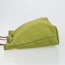 GUCCI GG Canvas Guccissima Tote Bag Nylon Green 295252 Auth 192643-4