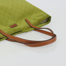 GUCCI GG Canvas Guccissima Tote Bag Nylon Green 295252 Auth 192643-7