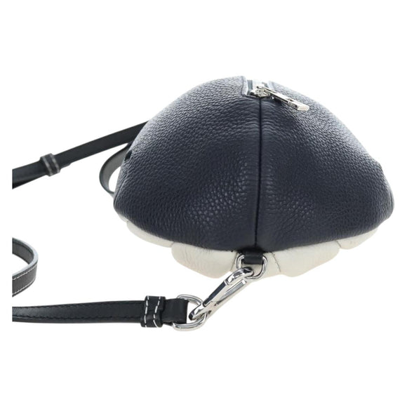 LOEWE Bag Leather Suna Fujita Collaboration Whale Navy Silver Auth 192644M