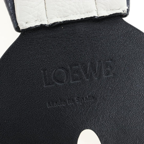 LOEWE Bag Leather Suna Fujita Collaboration Whale Navy Silver Auth 192644M