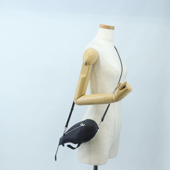 LOEWE Bag Leather Suna Fujita Collaboration Whale Navy Silver Auth 192644M