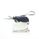 LOEWE Bag Leather Suna Fujita Collaboration Whale Navy Silver Auth 192644M-12