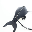 LOEWE Bag Leather Suna Fujita Collaboration Whale Navy Silver Auth 192644M-7