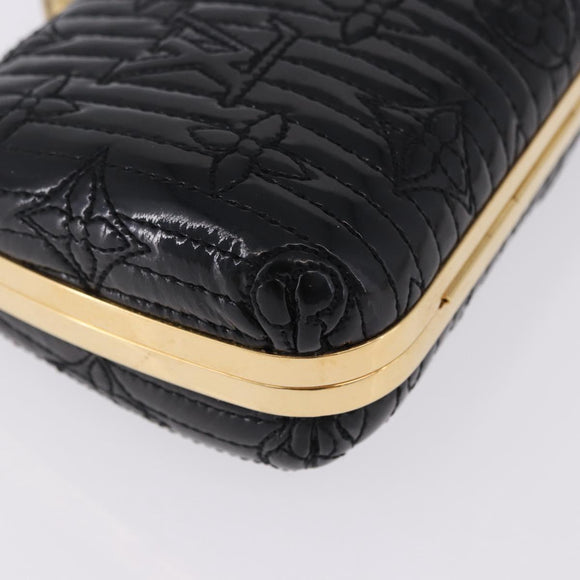 LOUIS VUITTON Monogram motard Minodiere Clutch Bag Black M95750 Auth 192645SAV