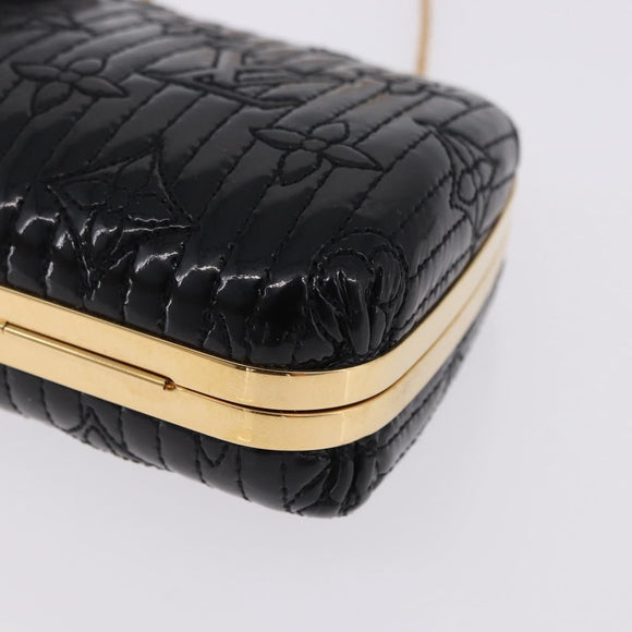 LOUIS VUITTON Monogram motard Minodiere Clutch Bag Black M95750 Auth 192645SAV