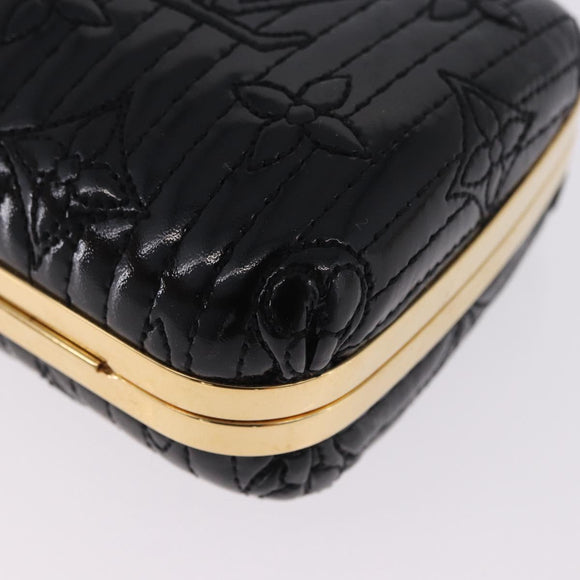 LOUIS VUITTON Monogram motard Minodiere Clutch Bag Black M95750 Auth 192645SAV