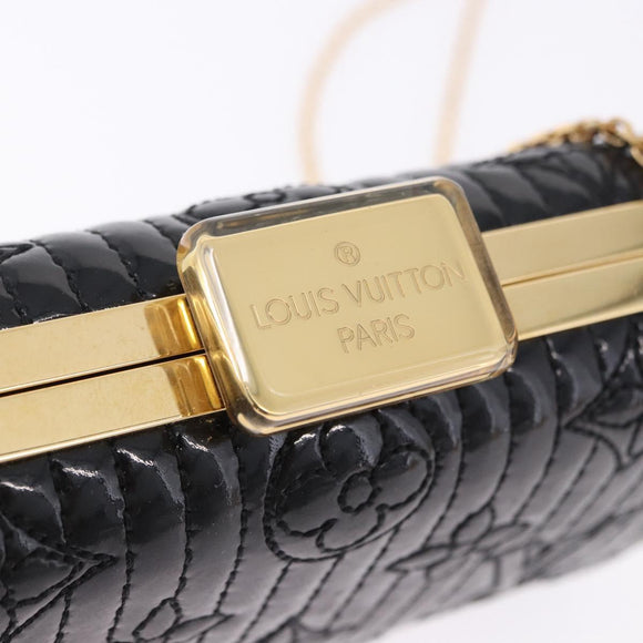 LOUIS VUITTON Monogram motard Minodiere Clutch Bag Black M95750 Auth 192645SAV