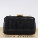 LOUIS VUITTON Monogram motard Minodiere Clutch Bag Black M95750 Auth 192645SAV-12