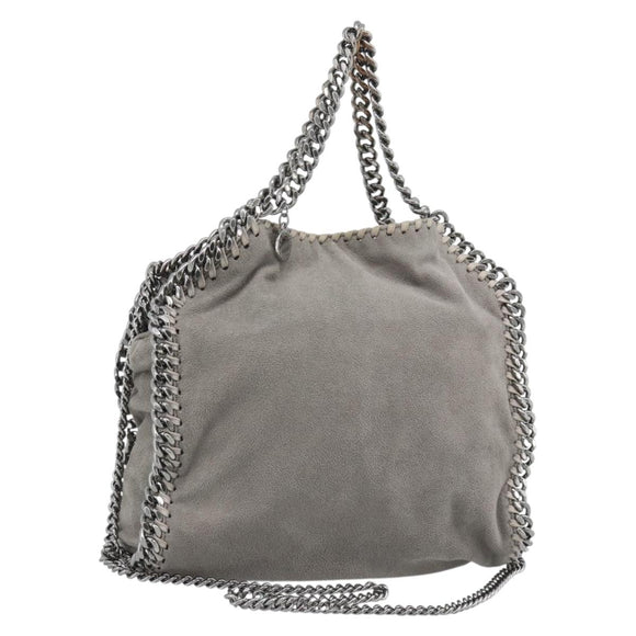 Stella MacCartney Falabella Chain Bag Polyester 2way Gray 495150 Auth 192646A