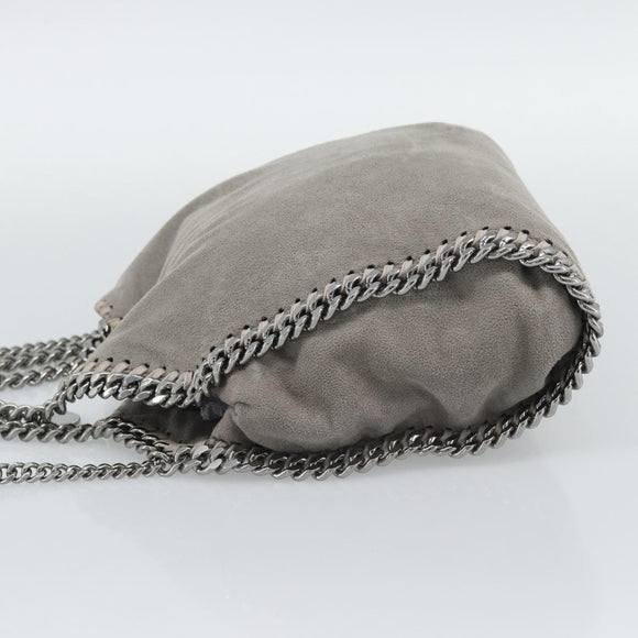 Stella MacCartney Falabella Chain Bag Polyester 2way Gray 495150 Auth 192646A